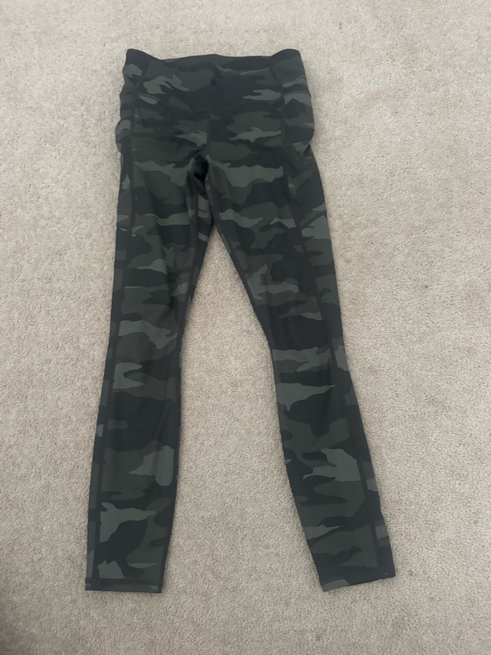 Athleta Camo Active Leggings - Olive Green